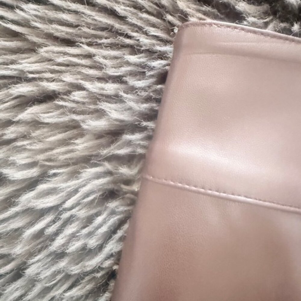 Never Fully Dressed Brown Faux Leather Midi Wrap Skirt Size 4 - Picture 4 of 4